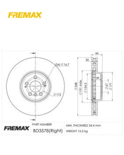 طنبوره امامى يمين G30 530 - فيري ماكس